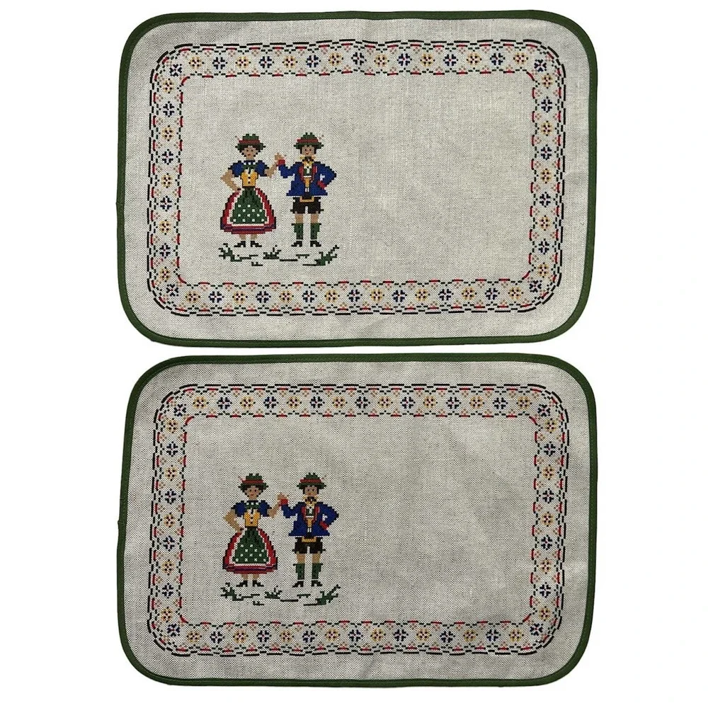Vintage West‎ German Nagel Placemats (Set of 2)